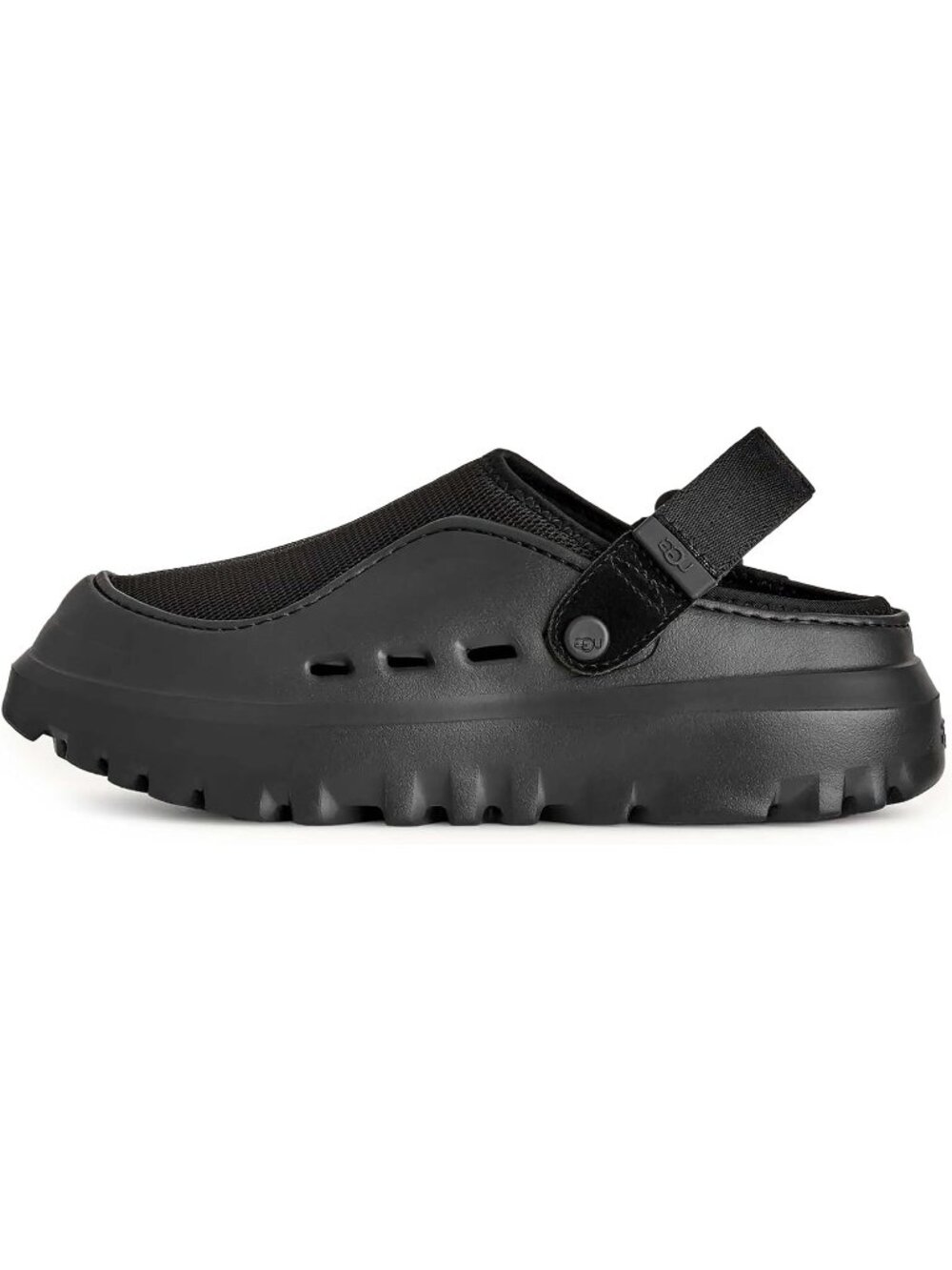 Ugg Men's Black Open Toe Imported Removable Heel Strap Casual Peakmod Slippers